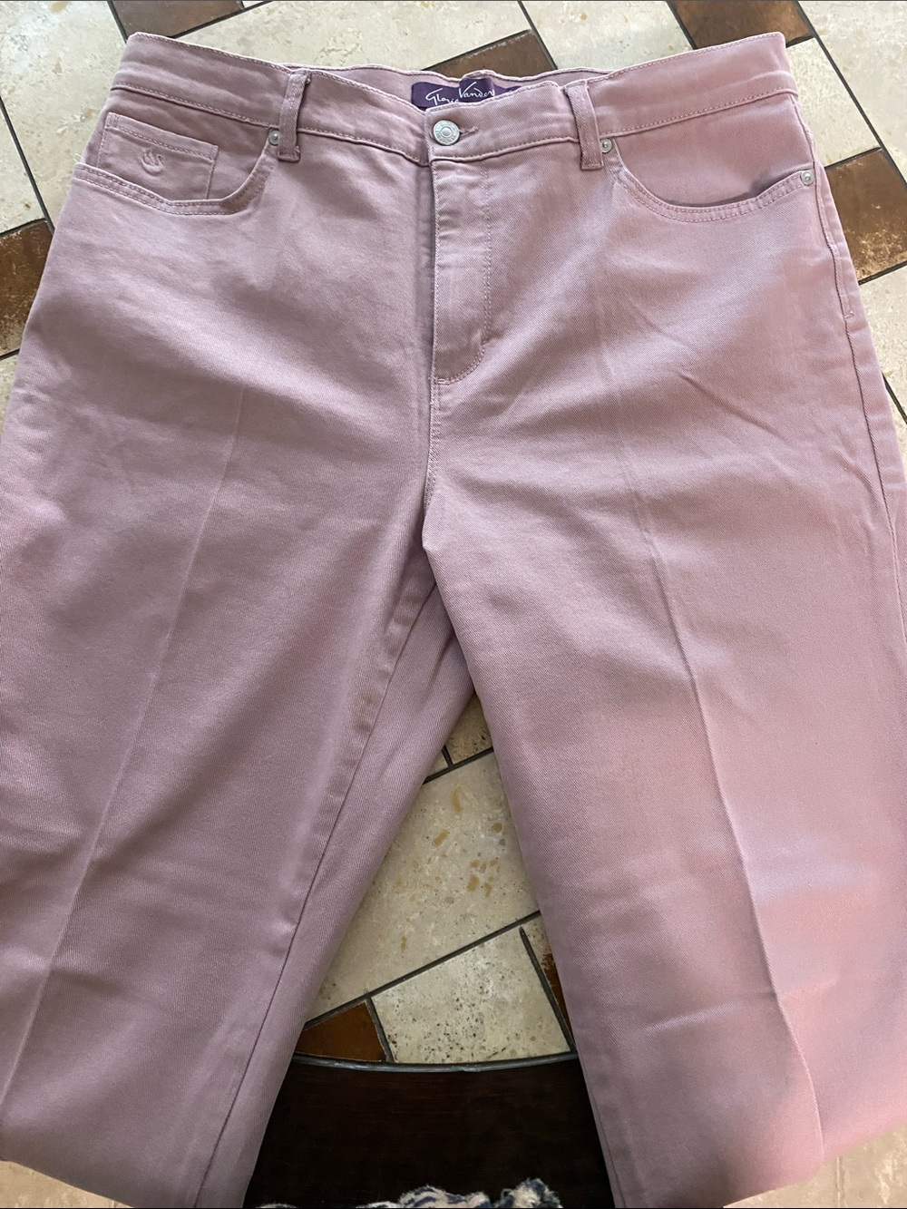 Gloria Vanderbilt Dusty Pink Straight-Leg Jeans